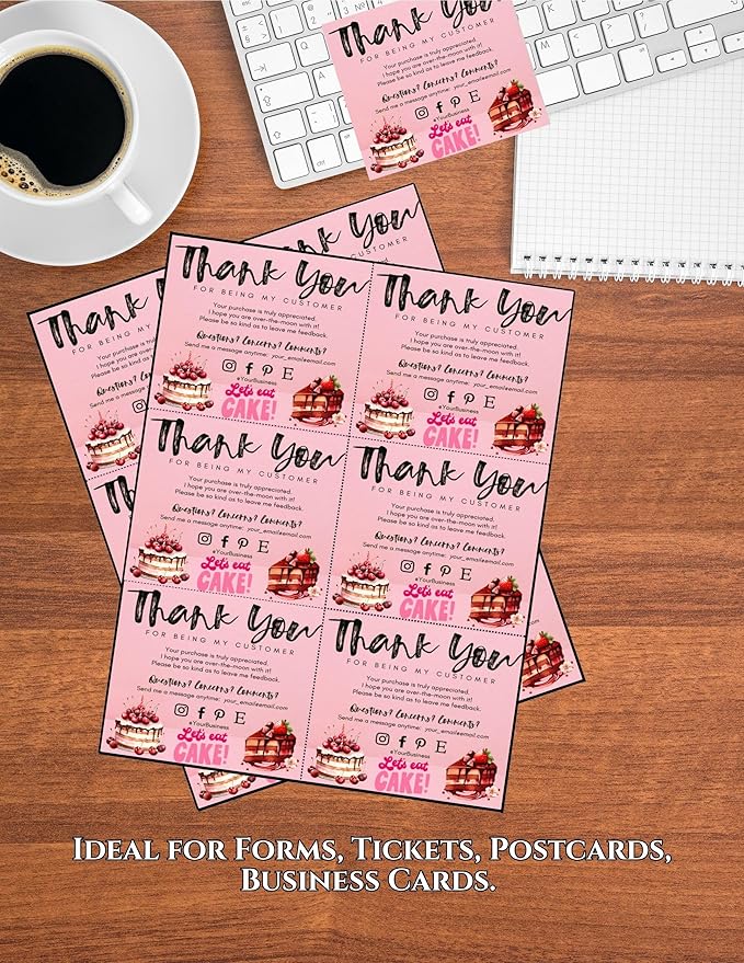 Limited Papers (TM) 8.5x11 Perforated Paper, 20 Pound 75 GSM, Variety of Perforation Sizes and Colors, for Forms, Tickets, Postcards, Business Cards. (Ivory, 6 up)