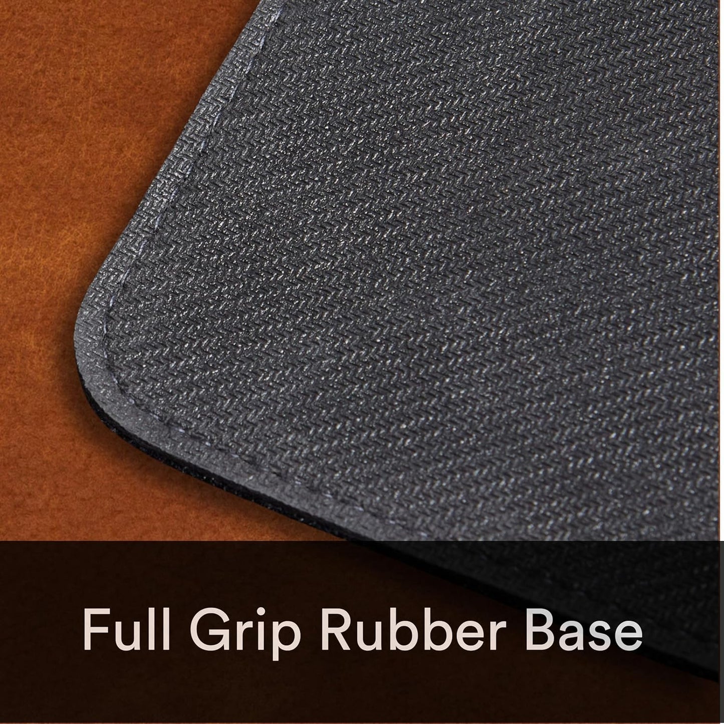 Premium Distressed Faux Vegan Leather Desk Mat | Multifunctional Desk Pad for Home Office | (Brown/Tan, 12" x 36")