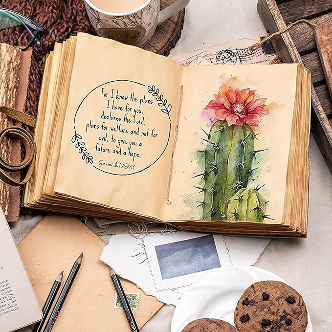 LEATHER VILLAGE Leather Bound Journal - Rustic Brown, 8"X6", 220 Pages - Vintage Blank Paper Diary for Writing, Drawing, Sketchbook, and Travel Notebook - Ideal for Women and Men