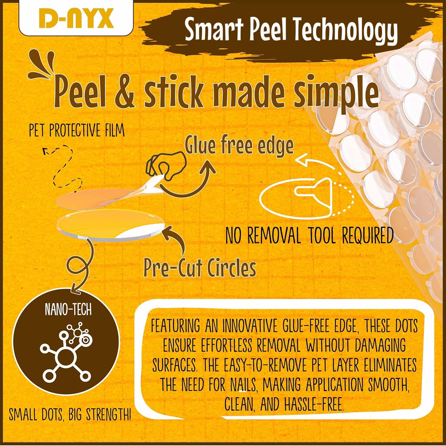 Double Sided Tape Sticky Dot Stickers 280, 350, 450, 550 or 700 Pack Removable Putty No Trace Clear Sticky Tack Waterproof Small Stickers for Festival Decoration Picture (550 Sticky Dots)