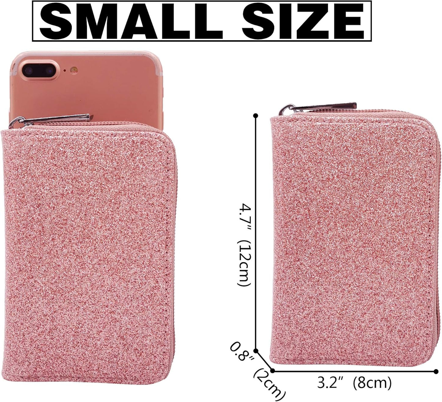 Easyoulife Genuine Leather Credit Card Holder Zipper Wallet With 26 Card Slots