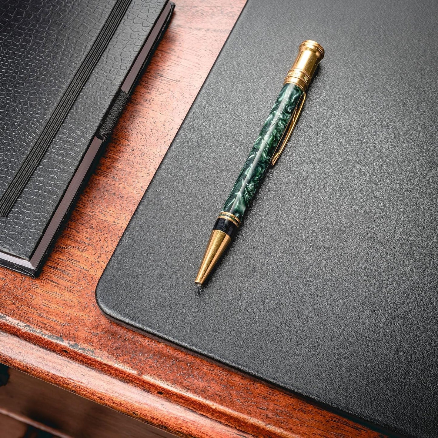 Black Leatherette 22" x 14" Conference Pad