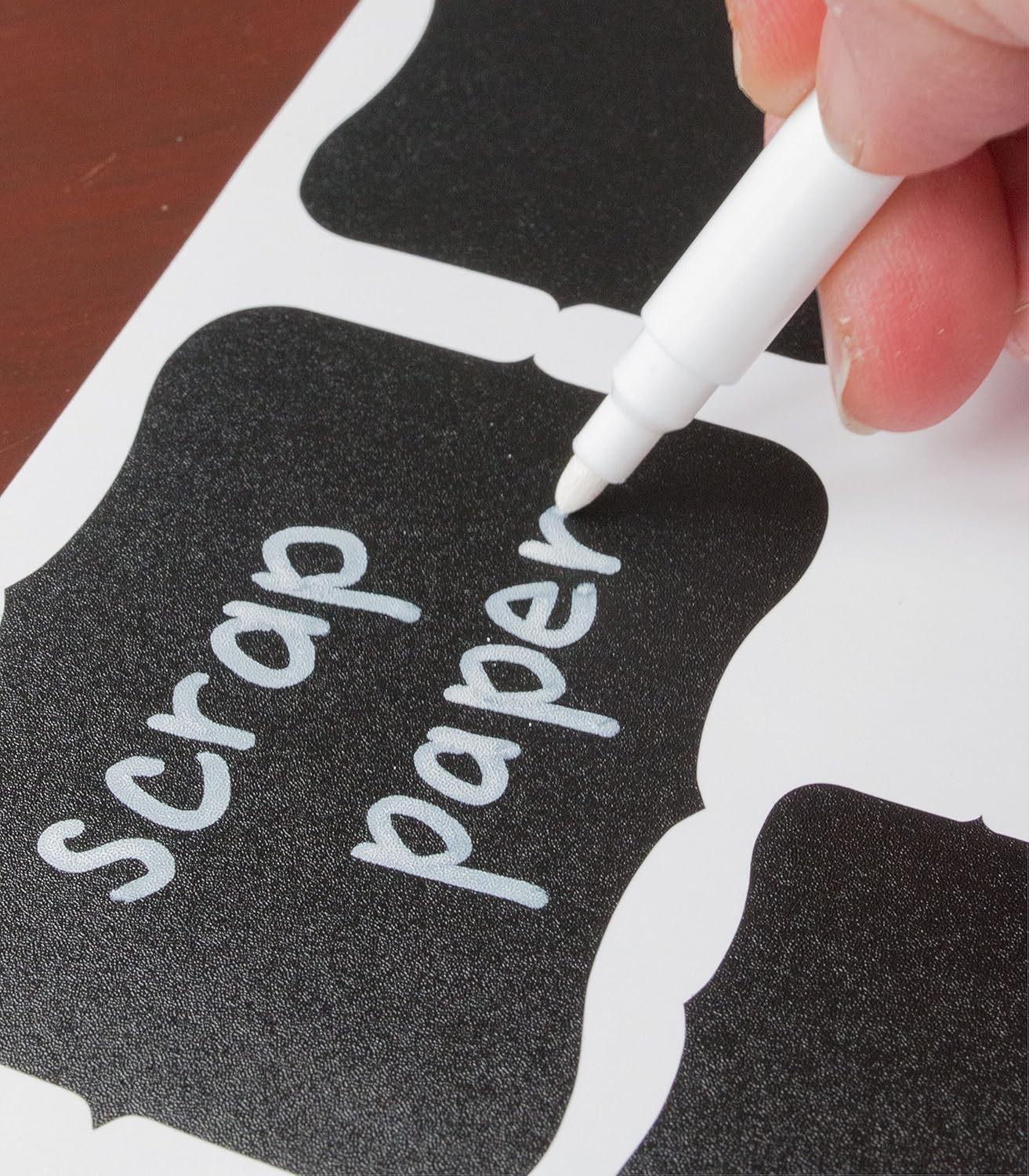 Cestari Chalk Pen Set | Bold White Liquid Chalk Marker with 2mm Fine Tip for Writing and Drawing | Erasable Chalkboard Label Chalk Paint Pen | Organizing, Parties, Spices, Weddings, Crafts | 2 pack