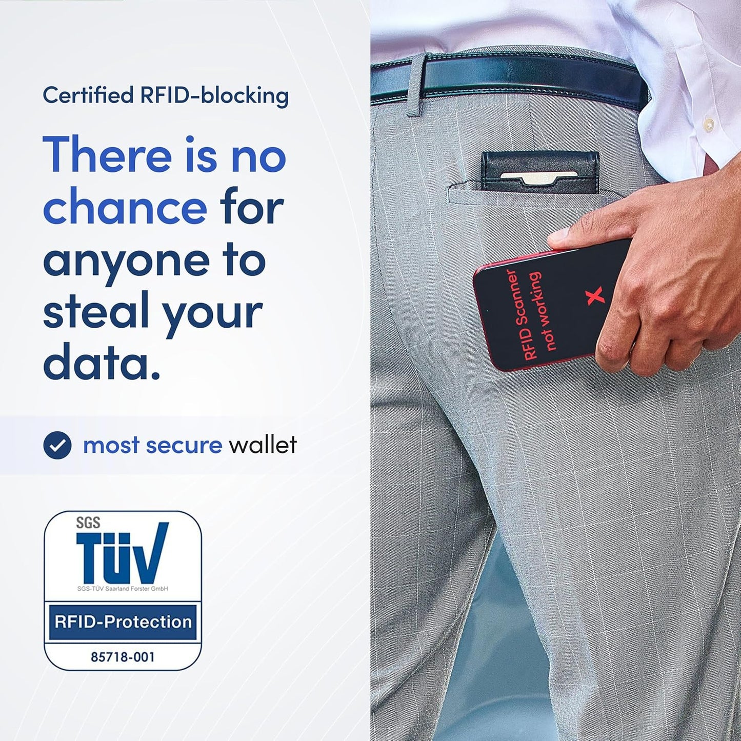 TRAVANDO Mens Wallet with Money Clip AUSTIN RFID Blocking Leather Bifold Credit Card Holder for Men with Gift Box